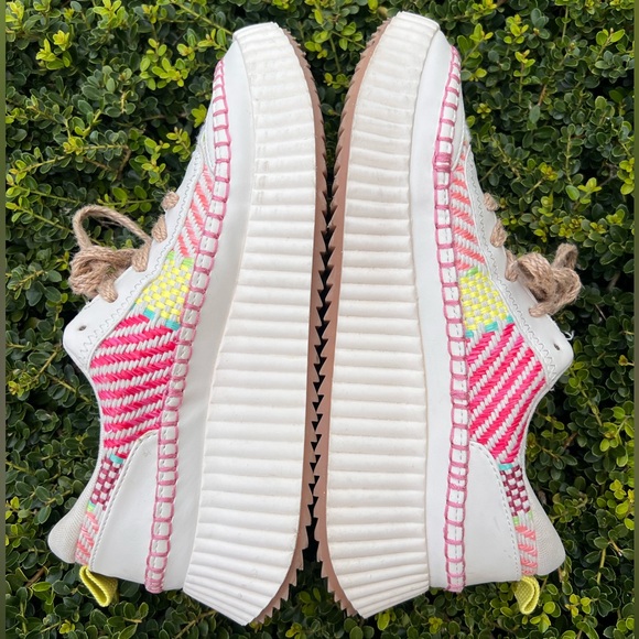 Dolce Vita Daran Woven Womens Platform Wedge Sneakers Sz9M *NO INSOLES* - Picture 9 of 14